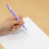 2 pièces stylo d'écriture universel en plastique poussoir recharge à bille remplaçable école bureau stylos papeterie