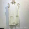 Basic & Casual Dresses designer 23 High Quality New Advanced French Style Knitted Exquisite Fashion Sleeveless Tank Top Dress I1EJ