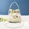 Sacs de soirée Chinois Fleur Broderie Bandoulière Seau De Luxe Femme Toile Sac Perle Poignée Sacs À Main Cordon Messenger Sac Main