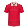 Herrpolos sommarmärke kläder lyxdesigner polo skjortor män casual polo mode orm bin tryck broderi t shirt high street ss6