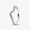 Sprankelende Golf Stapelring voor Pandora Authentieke Sterling Zilveren Trouwringen designer Sieraden Voor Vrouwen Meisjes Crystal Diamond Luxe ring met Originele Box Set