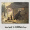 Riproduzione di opere d'arte su tela Mother Bear and Cubs di Frank Vining Smith Painting Handcrafted House Decor