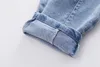 Jeans Spring fall kids Boys' Clothes baby Elastic Band Stretch Denim Trousers for toddler children Boy Clothing Outer wear pants 230609