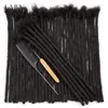 Волосы 60 Странс дреды наращивания для мужчин женщин Афро странные прямые 100 человек ручной работы в крючке LOC Crochet 230609