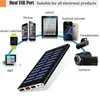 Gratis anpassad logotyp 30000mAh Solar Power Bank Digital Display tunn stor kapacitet bärbar snabb laddare Externt batteri för iPhone Xiaomi Mi Huawei