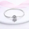 925 Серебро для Pandora Charms Jewelry Beads Bead Bead Pendant Diy Love Love Snake Chain Braclet Craw Bracelet