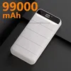 Бесплатный индивидуальный логотип 99000MAH Power Banks Mini Portable Fast Зарядка Внешнее зарядное устройство 99000 MAH для iPhone Baby Bank