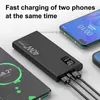 Free Customized LOGO Super Fast Charging Power Bank PD40W Portable 30000mAh Charger Digital Display External Battery For IPhone Xiaomi Huawei