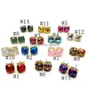 Stud Colorf Party Schattig Elegant Design Vierkant Glitter Sweet Earring Hoge kwaliteit Harsen Sieraden Voor Mannen Vrouwen Vakantie Drop Delivery Ea Dhff2