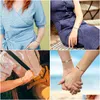 Ketting Handgemaakte Kompas Bedelarmband String Touw Gevlochten Vriendschap Roestvrij Stalen Armbanden Vrouwen Heren Sieraden Drop Levering Dhpsx