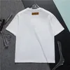 Tasarımcı Kısa Kollu T-Shirt Alfabe Nakış Günlük Konfor Pamuk Erkek Tişört Üst M-3XL-F2