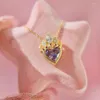 Pendant Necklaces Rapunzel Crown Charm Necklace For Women Girls Gold Plated Princess Wedding Geek Jewelry Accessories Gift