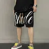 Men's Shorts INS niche trendy brand RHUDE sports casual jacquard sweater shorts loose fitting men's high street knitted capris