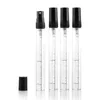 100 -stycken/parti 10 ml resesprayflaska bärbar glas parfymflaskor atomizer contenitori kosmetisk pump parfum kvinnor ebpog