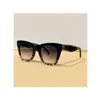 Cat Eye Square Gafas de sol Black Havana Grey Gradient Mujer Diseñador Gafas de sol Sonnenbrille gafa de sol Gafas UV con Box259H
