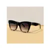 Cat Eye Square Zonnebril Zwart Havana Gray Gravient Women Designer Zonnebril Sonnenbrille Gafa de Sol UV -brillen met Box259H