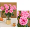Fleurs décoratives Fausse fleur Longue durée de vie Artificielle Real Touch Arrangement Roses merveilleuses