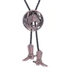 Bow Ties Western Big Horse Head Bolo Tie