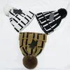 Top classique hiver hommes et femmes design de mode tricoté chapeau automne laine chapeau lettre jacquard unisexe chaud Skull Hat 3 couleurs optiona263F