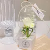 Papel de regalo Caja de regalo de flores a prueba de agua Material de ramo portátil Decoración de cumpleaños de bricolaje simple Decoración de arte