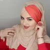 Hijabs Muslim Black Scarf Silk Abaya Hijab Ramadan Luxury Jersey Hijabs For Woman Abayas Dress Turbans Turban Head Instant Undercap 230609