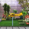 Dekoracje ogrodowe Unikalne wiatrowe samolotowe wiatrowe | VETY VANE FOR Garden Wind Spinner Piękny metalowy wiatrak klasyczny samolot 230609