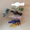 Glass Pipes Smoking Manufacture Hand-blown hookah Colorful ball spherical glass cigarette set