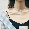 Hanger Kettingen Mode Mtilayer Ster Choker Ketting Voor Vrouwen Eenvoudige Pentagram Ketting Koreaanse Zoete Sieraden Collares Accessoires D Dhfy3