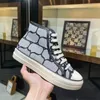 Designer Totaloop Casual Shoes Men Sneakers High Top Rubber Letter Canvas broderade kvinnliga sportskor