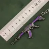 Nhlk Chaveiros Lanyards Valorant Melee Reaver 2.0 Karambit Chaveiro Jogo Periférico M4 Samurai Adaga Modelo Metal Chaveiro Pingente Jóias Presente Masculino