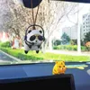 Ny söt panda/tigerbil hänge auto bakspegel spegelhängare svängande gris coche kreativ presentbil interiördekoraction tillbehör