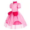 Vestidos de niña, disfraz de melocotón, vestido de princesa para niña, disfraz de Cosplay de Halloween para niña, trajes de fiesta de Carnaval de cumpleaños para niños 230609