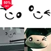 New 2pcs Reflective Cute Smile Car Sticker Rearview Mirror Sticker Cartoon Smiling Eye Face Sticker Decal for All Cars Car Styling