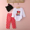 Baby Rompers z długim rękawem Cotton Baby Girl Ubrania kreskówka zwierzę zwierzęta chłopiec romper hat spant nowonarodzone zestawy odzieży