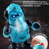 جديد Kong Model Dancing Robot Model Fog Water Fog Cool Light Music Flashing Three-Button Switch Kids Toy