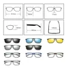 Солнцезащитные очки Ralferty Магнитные солнцезащитные очки мужчины 5 в 1 поляризованный клип на солнцезащитных очках.