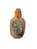 Vases Chinese Colored Glaze Inside Painting Snuff Bottle Statue Carving Gifts Vintage Carved Glass Snuffbox Flower Bird Rare