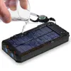 Kostenlose kundenspezifische LOGO 50000 mAh Solar Power Bank Zwei-Wege-Schnellladung Wasserdichter Notfall-Backup-Akku mit Zünder-Taschenlampe für iPhone Xiaomi