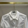 Chemisiers pour femmes Chemises Designer haut de gamme 23 début du printemps exquise coutures en dentelle douce lavée chemise blanche en pur coton DYLR