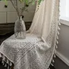 Rideau Crochet Translucide Salon Rideaux Ensemble American Country Creux Boho Balcon Chambre Fini Baie Vitrée Art Décor 230609