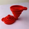 Strumenti pieghevoli in silicone Imbuto Mini siliconi Stile pieghevole Imbuti portatili pieghevoli da appendere Attrezzo da cucina JN10