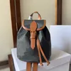 Mini zaino Folco In Triomphe Zaini firmati in tela e pelle Zaino alla moda Fow Borse da donna Presbyopic Mini borsa a tracolla Borsa a tracolla