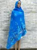 Ethnische Kleidung Hochwertiger afrikanischer Musselin-islamischer Schal Dubai Ramadan Baumwolle Hijab Pashmina Extrem weicher Turban Frauen Wraps DH170