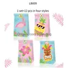 Gift Wrap Pineapple Red Bird Hawaiian Summer Birthday Party Candy Bag Suit A Brown Paper Bag22X12X8Cm Drop Delivery Ot5Qp