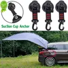 New Suction Cup Hook Outdoor Camping Hiking Suction Cup Anchor Hook Car Mount Luggage Tarps Tent Hooks Camping Tarpaulin Accessories