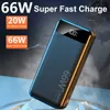 LOGO personalizzato gratuito 66W Super Fast Charging 30000mAh Power Banks per iPhone 14 pro max Laptop Powerbank Caricabatteria esterno portatile per iPhone Xiaomi