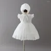 Kız Elbiseler Yaz Bebek Elbise İnce 1 Yıl Doğum Günü Vestido Toddler Kız Kıyafetleri 3 6 8 12 18 24 Ay RBF184035