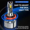 60W 12000LM S9 LED Phare pour Voitures H4 H7 H1 H11 H3 H8 H15 HB3 9005 HB4 9006 HB5 9007 6500K Phares De Voiture Auto Brouillard Ampoules