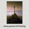 Romantic Landscape Canvas Art The Cross on The Baltic by Caspar David Friedrich Painting Handmade Exquisite Wall Decor