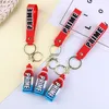 0C75 Keychains Lanyards Fashion Prime Drink 3D Rubber Keychain Söta flaskkedjor för män Kvinnor Prydnadsbilsäck Pendant Keyring Accessories Gift